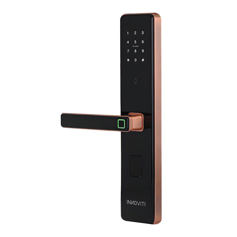 Khóa điện tử Việt Tiệp INNOVITI-S 28383-S tích hợp mở Khóa vân tay, mã số, thẻ, chìa cơ và ứng dụng điện thoại