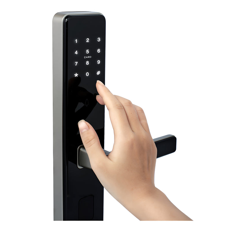 Khóa điện tử Việt Tiệp 28381 tích hợp vân tay, mật khẩu, chìa cơ và thẻ từ