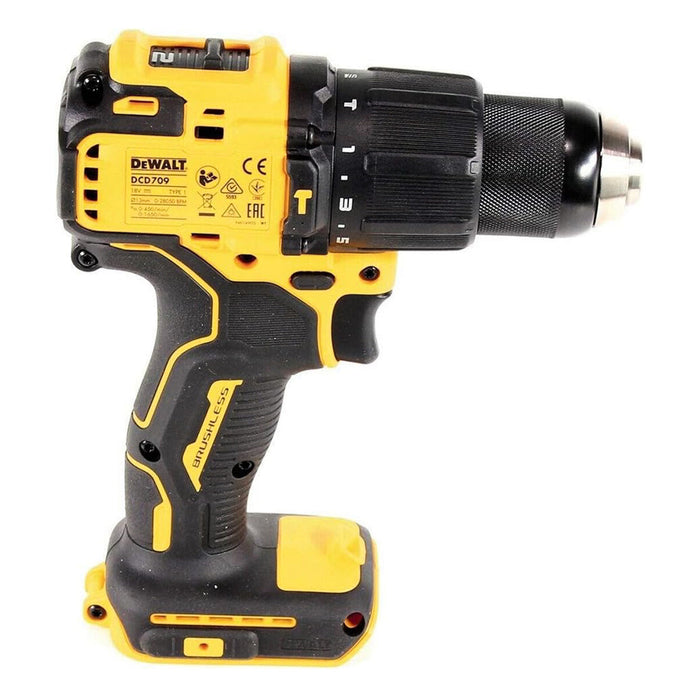 Máy khoan Dewalt DCD709 động cơ không chổi than, dùng Pin 20Vmax