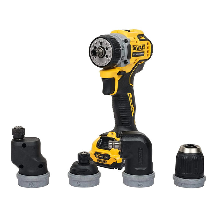 Máy khoan đa năng 4 đầu Dewalt DCD703D2-B1, động cơ không chổi than, dùng Pin 12V