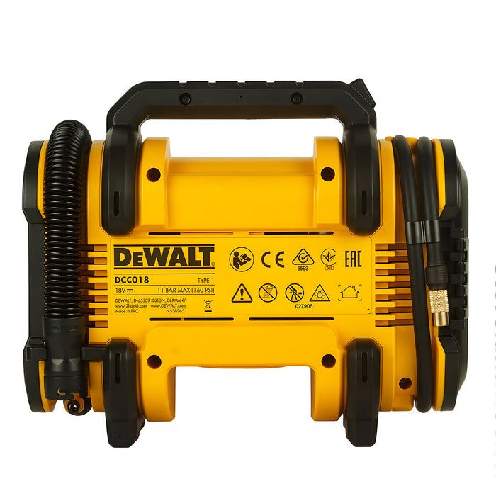 Máy bơm hơi Dewalt DCC018N-XJ dùng Pin 18/20Vmax, áp suất 11bar