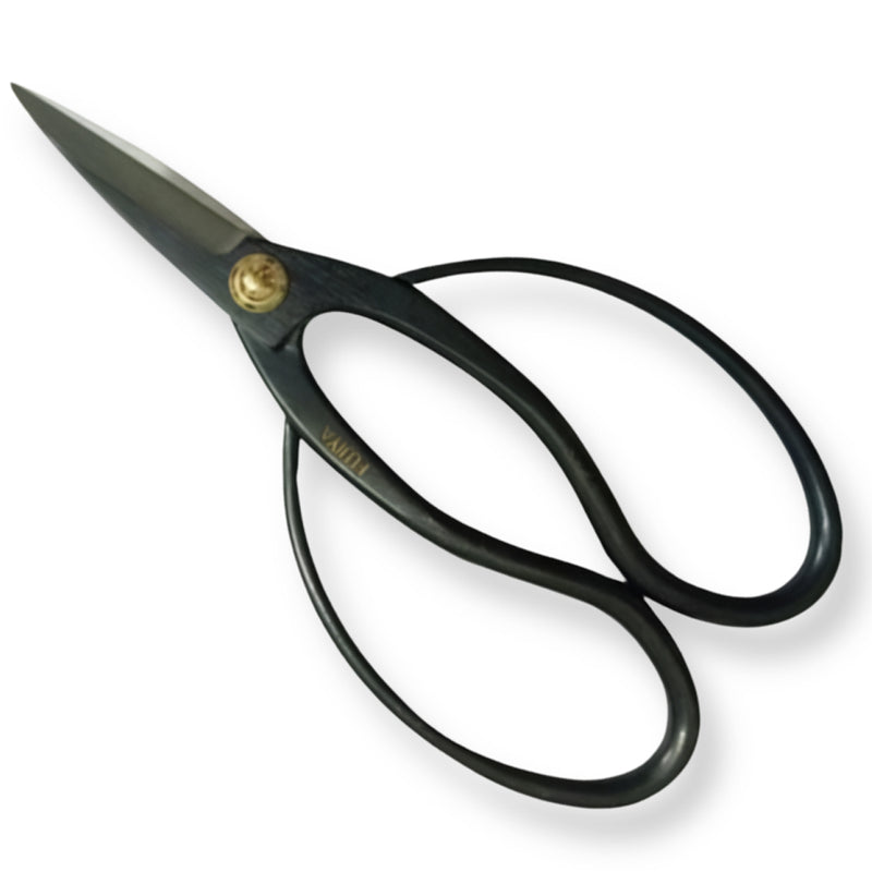 Kéo tỉa cây Bonsai cán bầu dục Fujiya FBH-01, kích thước 180mm, chất liệu thép carbon. Xuất xứ Nhật Bản