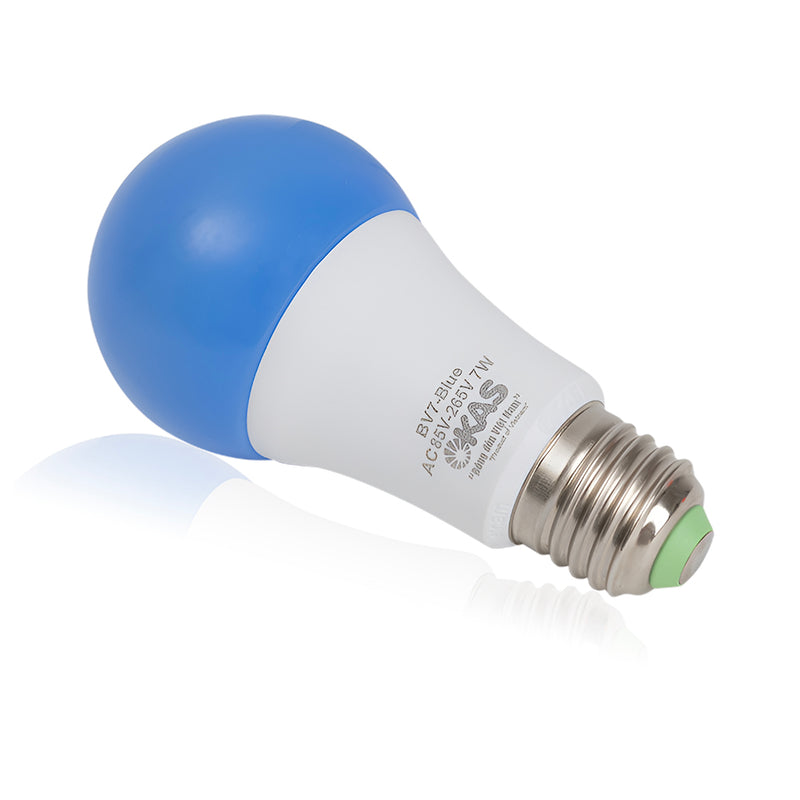 Bóng LED màu xanh dương SOPOKA BM7-B 7W E27, chống nước, bền bỉ, trang trí ngoại thất, sân vườn, bảng hiệu quảng cáo