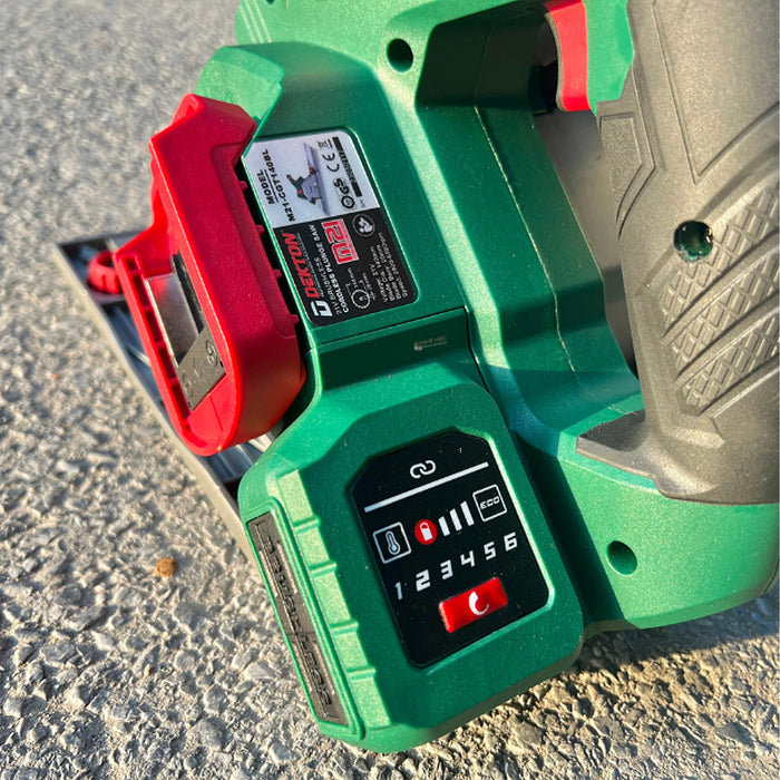 Máy cưa đĩa trượt Dekton M21-CGT140BL dùng pin 21V, đường kính lưỡi 140mm