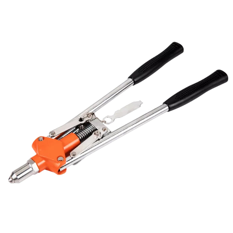 Kìm rút ri vê (rivet) trợ lực cao cấp Kendo 45604 dài 425mm (17 inch), 4 đầu rút đinh với kích thước từ 2.4mm - 4.8mm, vật liệu nhôm đúc