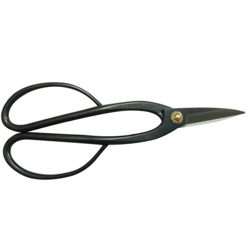Kéo tỉa cây Bonsai cán bầu dục Fujiya FBH-02, kích thước 210mm, chất liệu thép carbon. Xuất xứ Nhật Bản