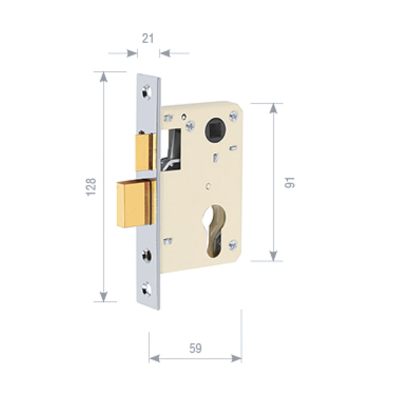 Phụ kiện hộp Khóa Việt Tiệp 04500 dùng cho các ổ Khóa tay gạt