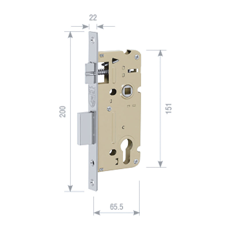 Phụ kiện hộp Khóa Việt Tiệp 04475 dùng cho các ổ Khóa tay gạt