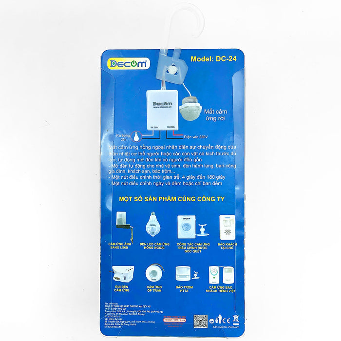 Mắt cảm ứng Decom DC-24 dùng cho đèn, quạt
