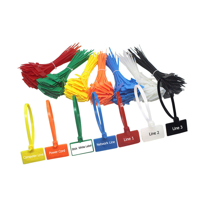 Dây rút KST có thẻ ghi chú khổ ngang, cổ rút nằm trong, dài 112mm - 210mm, bản rộng 2.5mm (Size M)