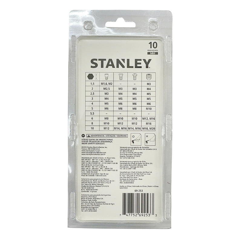 Lục giác bộ Stanley 69-253