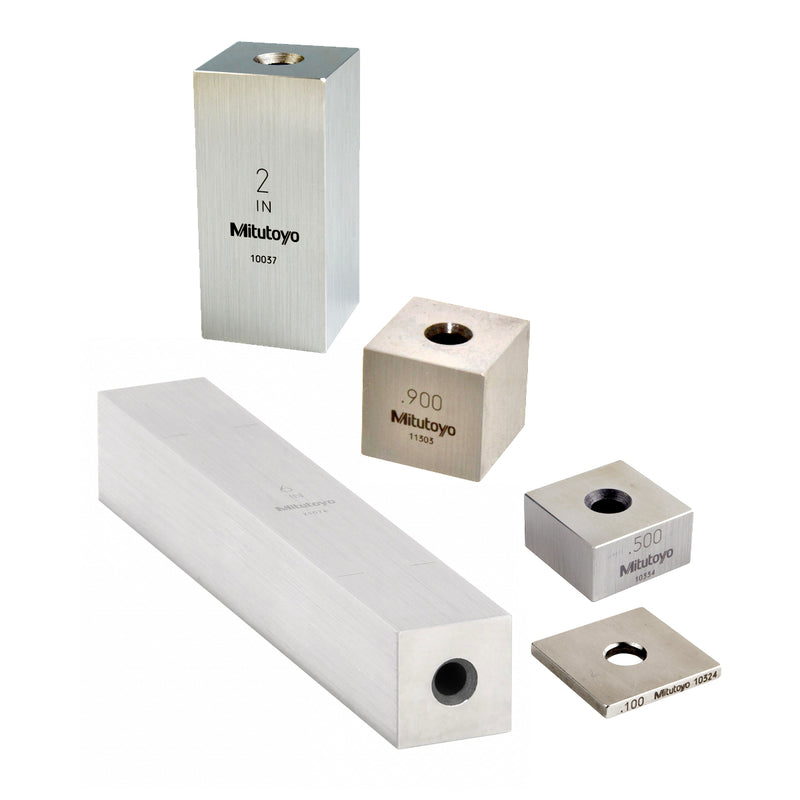 Căn mẫu Mitutoyo khối vuông hệ Inch | 0.16 Inch - 0.5 Inch | Metric Square Gauge Block