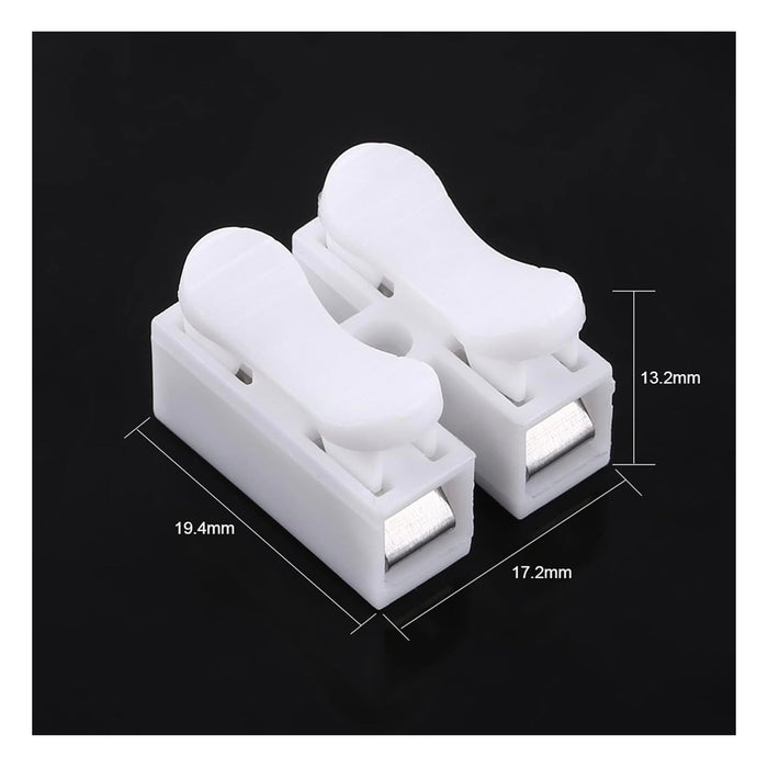 Domino nối dây nhanh kiểu bóp, tải 10A, điện áp 250V, cỡ dây từ 0.5mm²  - 2.5mm²