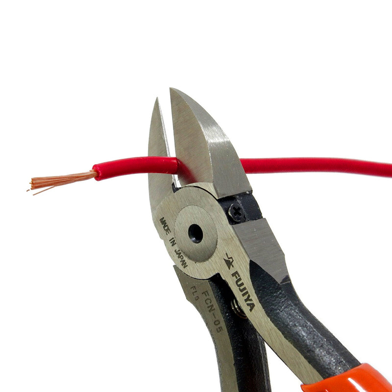 Kìm cắt mini cao cấp, có lò xo trợ lực, lưỡi cong nhẹ Fujiya FCN-05 kích thước 125mm