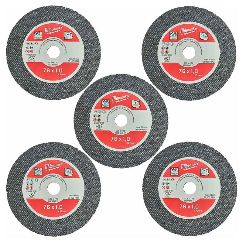Hộp 5 lưỡi cắt kim loại Milwaukee 4932464717 đường kính 76mm