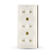 Ổ cắm nổi 3 cổng SOPOKA T31 trắng, không nắp che, chịu nhiệt, tiếp điểm đồng nguyên chất, an toàn, dễ lắp đặt.