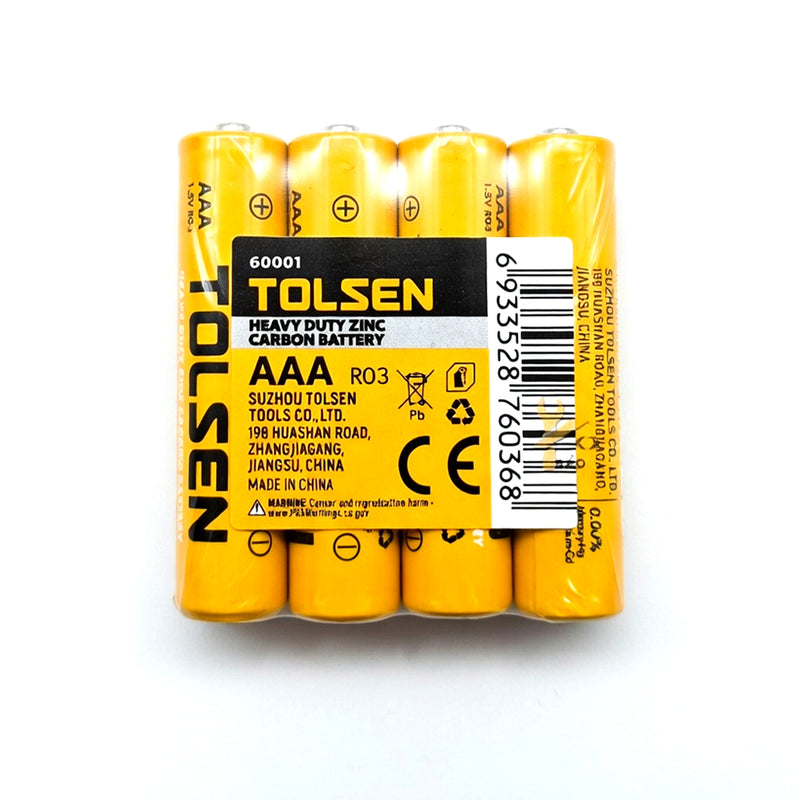Vỉ 4 viên Pin AAA (LR03) Tolsen 60001