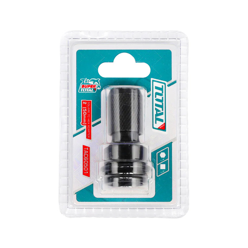 Đầu chuyển đổi từ cốt bu lông 1/2 inch sang vặn vít đuôi lục giác 6.35mm (1/4 inch) Total TAC60501