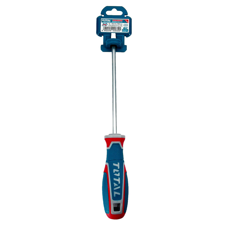 Tua vít dẹp SL6.5mm x 150mm có từ tính Total TSDSL6150