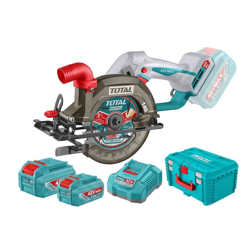 Máy cưa đĩa Total TSLI4214012 dùng Pin 42V, đường kính lưỡi 140mm