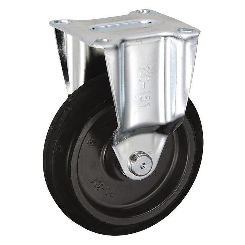 Bánh xe đẩy tiêu âm chuyên dụng Ukai PCKC-Type cố định, không khóa bánh, đường kính từ 100mm - 150mm