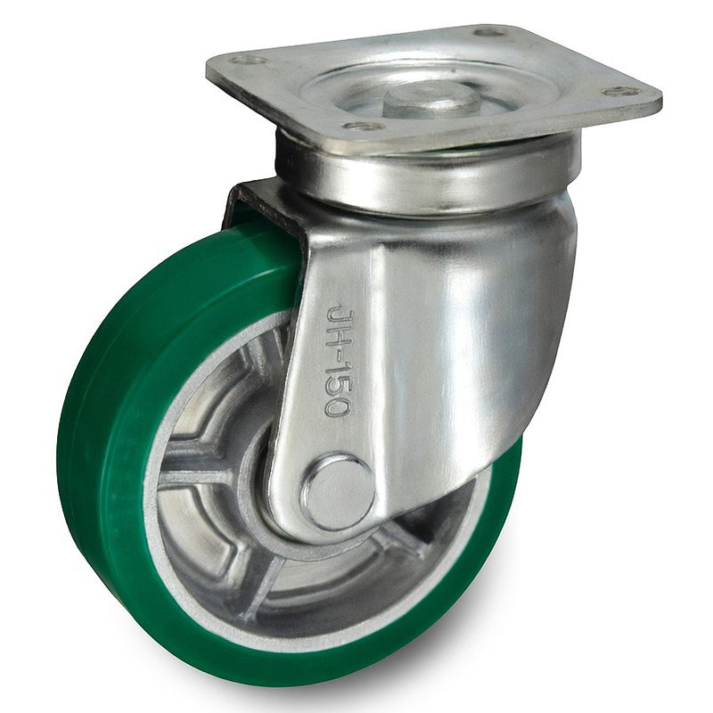 Bánh xe đẩy tải siêu nặng Ukai JH-Type có xoay, không khóa bánh, đường kính từ 130mm - 200mm