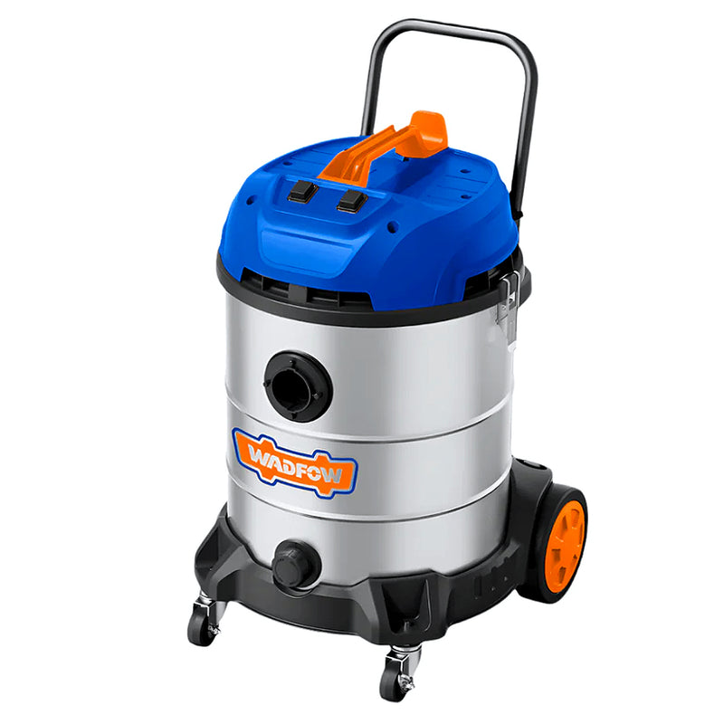 Máy hút bụi, 2 động cơ, thùng Inox Wadfow WVR5A60 công suất 2400W, dung tích 60 Lít (hút khô/ướt)
