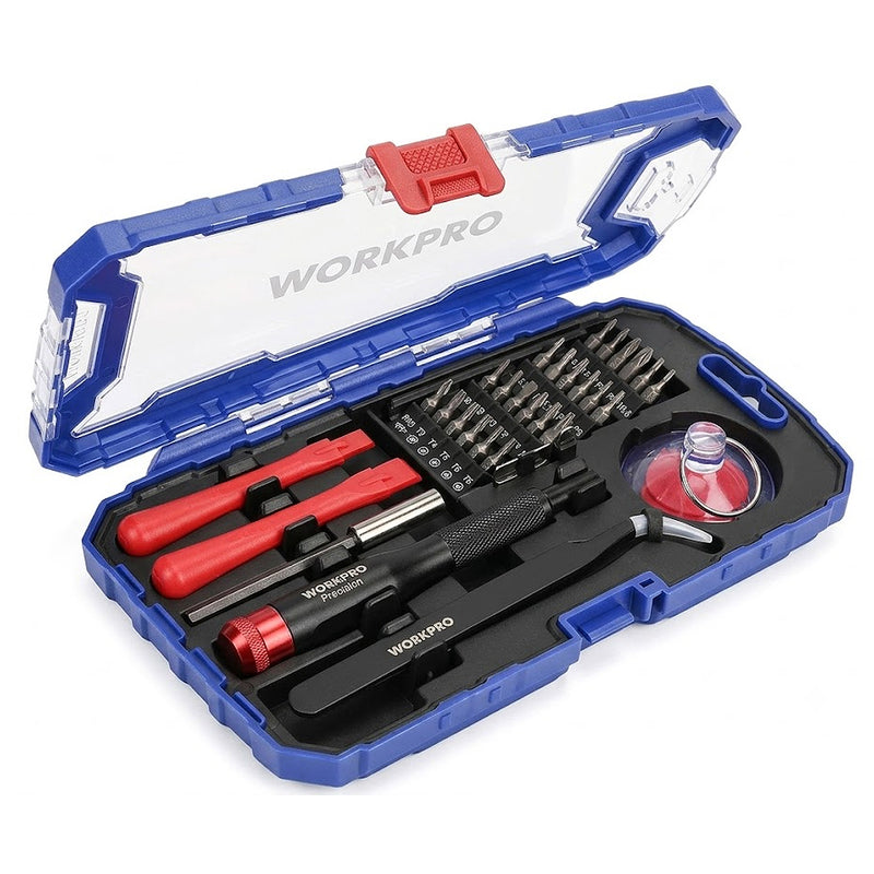 Bộ tua vít điện tử, chuyên dùng sửa chữa điện thoại 32 chi tiết Workpro WP200541