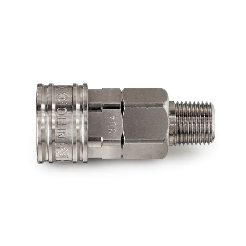 Đầu nối nhanh Compact Cupla SM-Type (Socket) chất liệu đồng và Inox, kiểu kết nối ren ngoài Rc 1/8