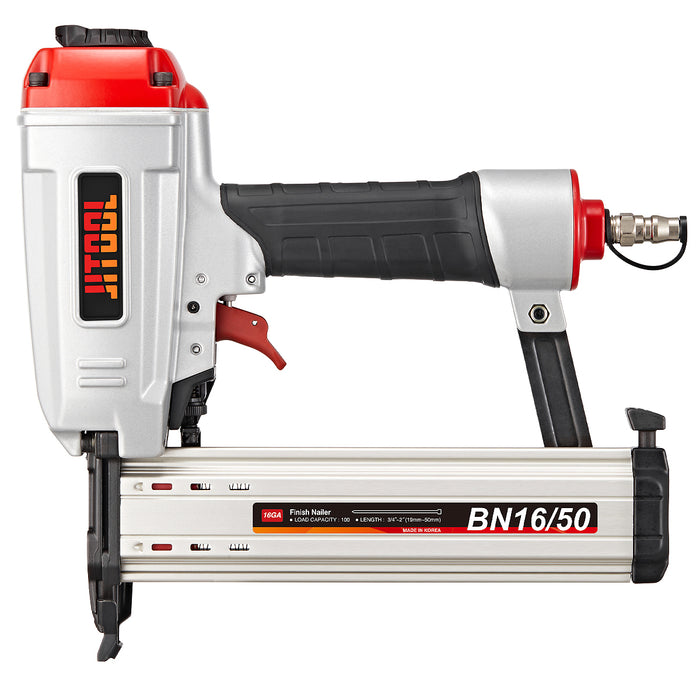 Máy bắn đinh T dùng khí nén JITOOL BN16/50, kích thước đinh 19mm - 50mm, cỡ đinh 16Ga