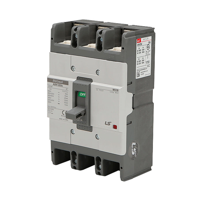 Cầu dao tự động MCCB 3P LS, tải danh định từ 5A ~ 1600A, dòng cắt từ 14kA - 75kA