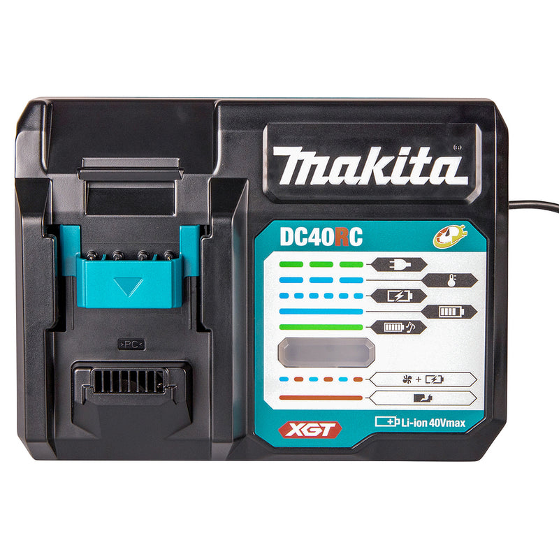 Đế sạc tiêu chuẩn Makita DC40RC dùng cho Pin 40VMax XGT mã số 191M90-3 (hộp đựng bằng giấy)