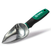 Bay xúc đất làm vườn mini SATA 23115 cán ngắn, hợp kim nhôm bền, tay cầm công thái học, tiện lợi trồng cây chậu.