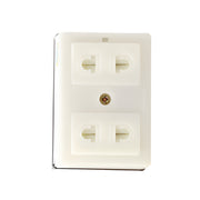 Ổ cắm nổi SOPOKA T30 2 cổng, trắng, bền bỉ, chuẩn "ổ ong" cho dân dụng & công nghiệp nhẹ