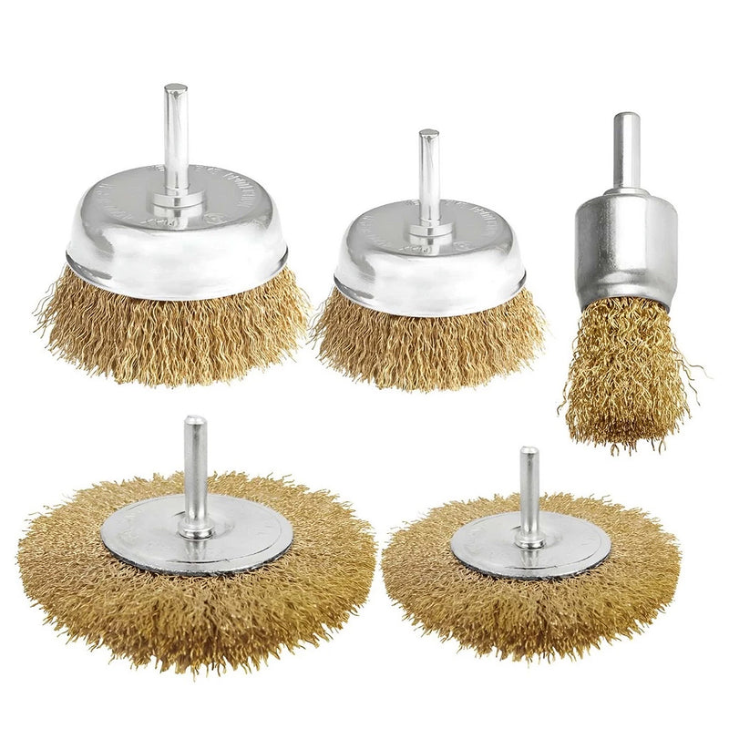Bộ 5 chổi cước kim loại đánh gỉ Wadfow WCE6401