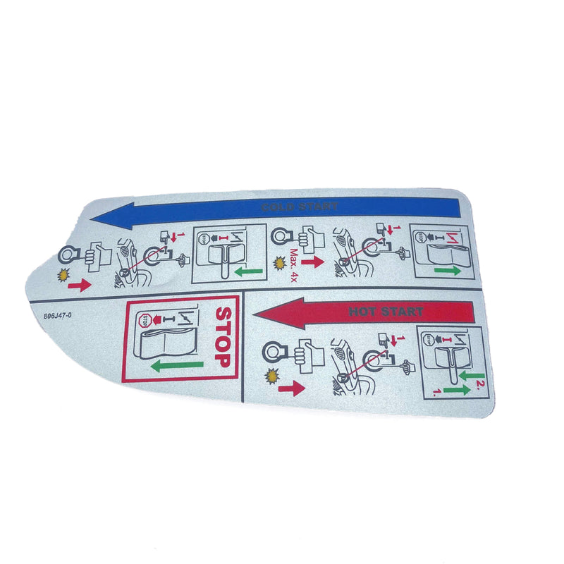 Phụ tùng Makita - Nhãn dán - Mã số 806J47-0 (Indication Label)