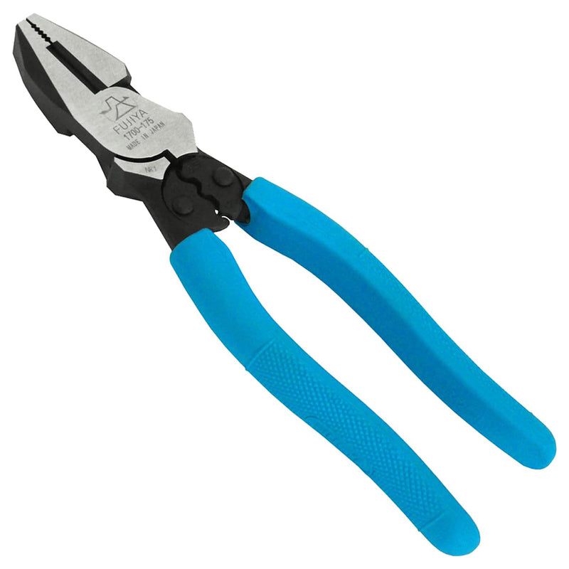 Kìm bằng trợ lực Fujiya 1700 Series có khe bấm cos, tay cầm màu xanh, kích thước 175mm-200mm