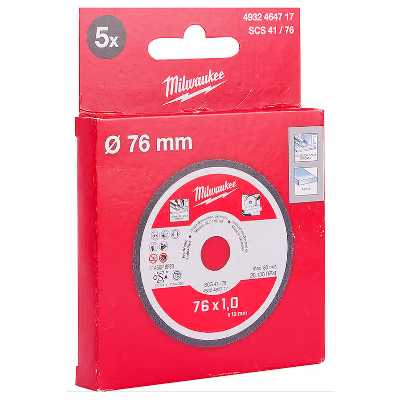 Hộp 5 lưỡi cắt kim loại Milwaukee 4932464717 đường kính 76mm