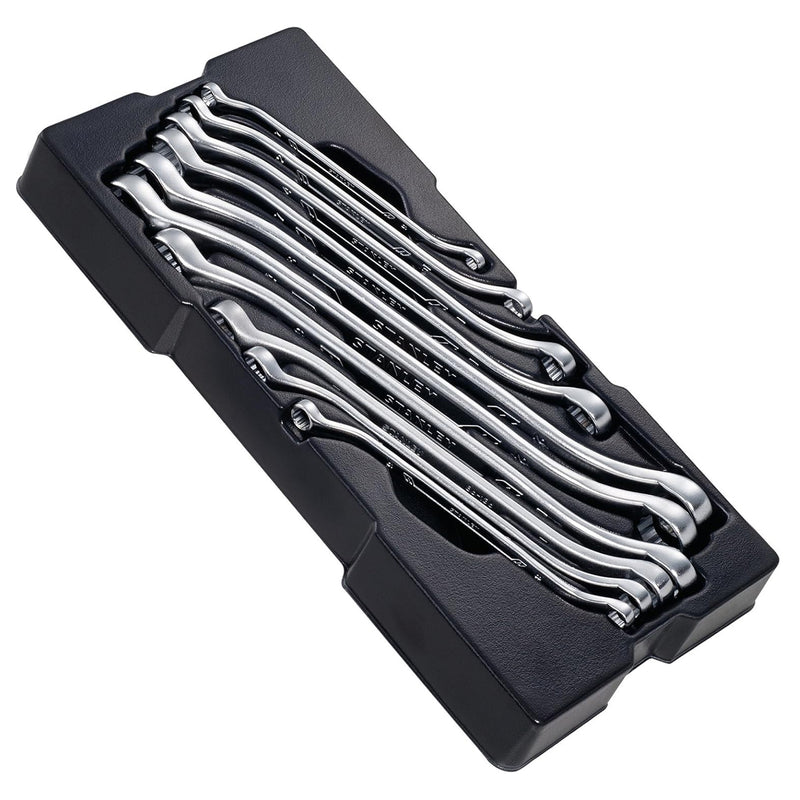 Bộ khay cờ lê 2 đầu vòng hệ mét, 10 chi tiết Stanley STMT74177-8 kích thước từ 6mm - 24mm