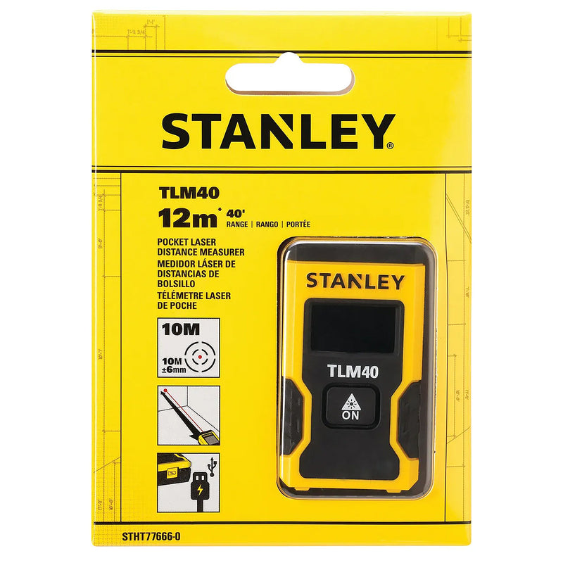 Máy đo khoảng cách bằng tia Laser TLM40 Stanley STHT77666-0 đo tối đa 12m