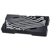 Bộ khay cờ lê 2 đầu vòng hệ mét 10 chi tiết Stanley STMT74177-8 kích thước từ 6mm đến 24mm xếp gọn trong khay định hình nhựa đen Transmodule