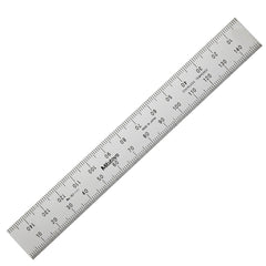 Mã 182-111　Dài 150 mm　Vạch chia 1mm | 0.5mm　Rộng - Cứng
