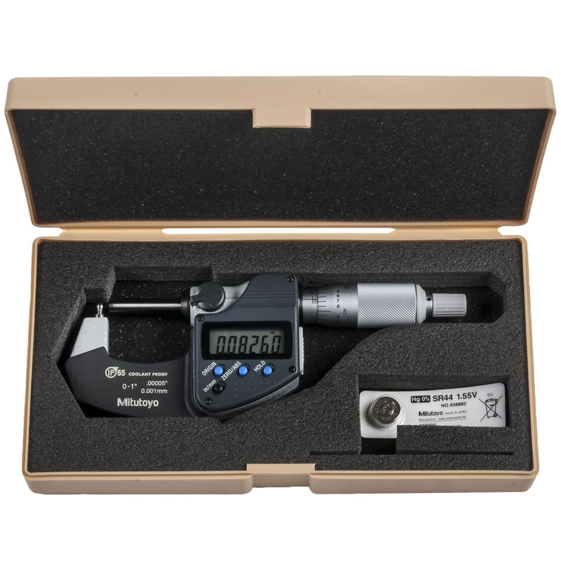 Panme điện tử Mitutoyo Series 395 - Tube Micrometers, Đo độ thành ống và bề mặt cong. Tiếp điểm đo hình trụ