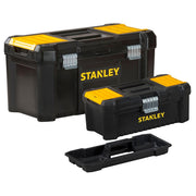 Bộ 2 hộp đựng dụng cụ dòng Essential Stanley STST1-75772 gồm hộp 12.5 inch STST1-75515 và hộp 19 inch STST1-75521 chốt khóa kim loại
