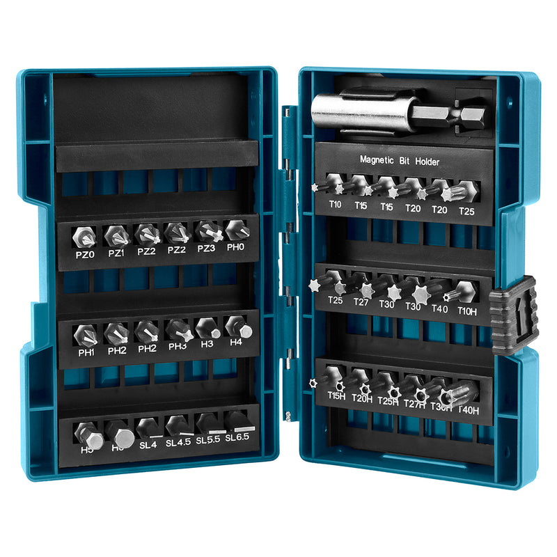 Bộ 10 hộp mũi vít tổng hợp 37 chi tiết Makita B-28606-10 đuôi lục giác 6.35mm (1/4 inch)