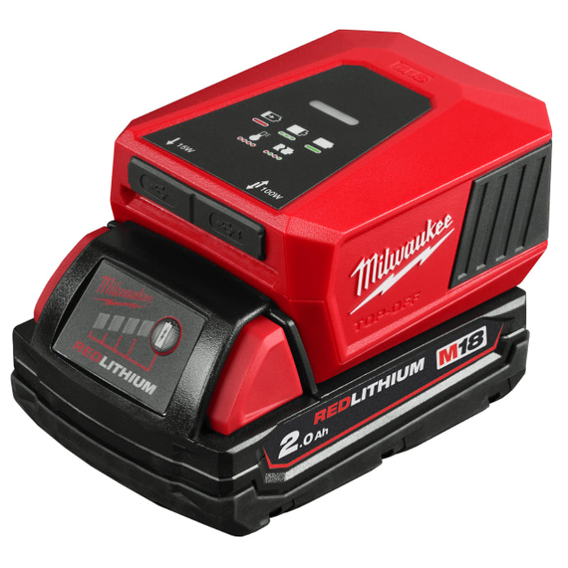 Đế sạc mini USB-C Milwaukee M18 TC-0 dùng cho Pin 18V, công suất 100W