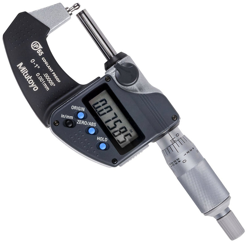 Panme điện tử Mitutoyo Series 395 - Tube Micrometers, Đo độ thành ống và bề mặt cong. Tiếp điểm đo hình trụ