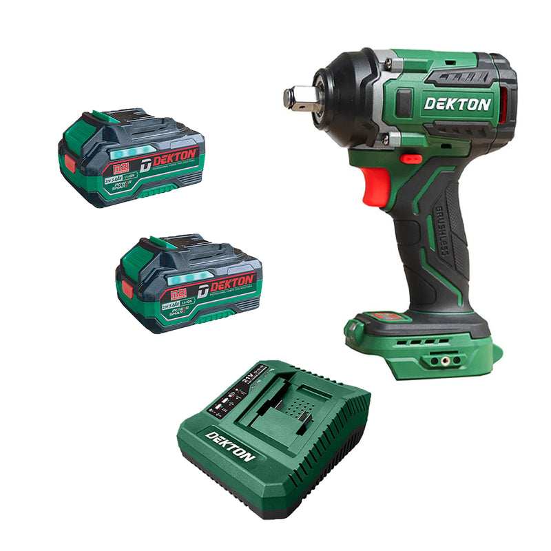 Máy siết bu lông Dekton M21-IW550PRO dùng pin 21V, mô-men xoắn 550Nm, cốt 1/2 inch