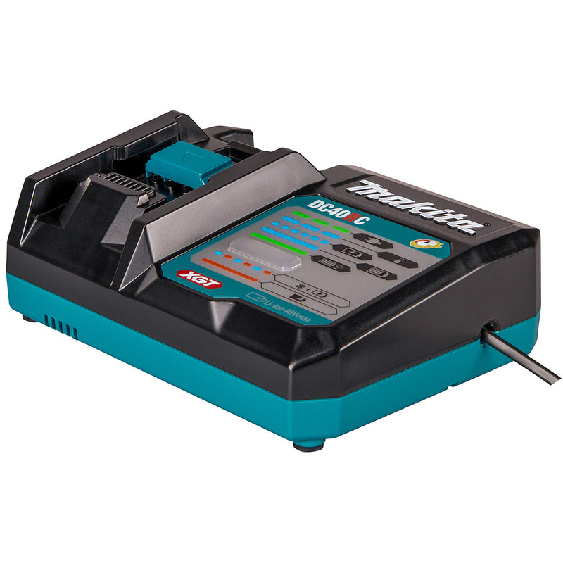 Đế sạc tiêu chuẩn Makita DC40RC dùng cho Pin 40VMax XGT mã số 191M90-3 (hộp đựng bằng giấy)