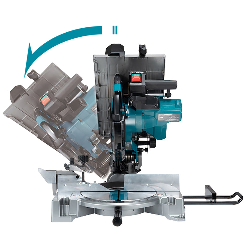 Máy cưa bàn đa góc Makita LH001G dùng Pin 40Vmax XGT, đường kính lưỡi 255mm - 260mm